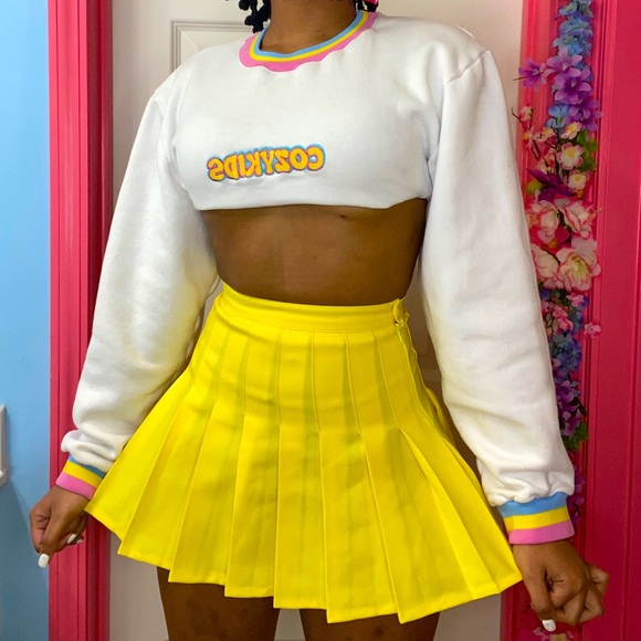 Sunshine Yellow Skater Skirt 💛✨ - Picture 1 of 4